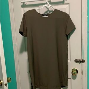 Shirt  dress with zippers on sides